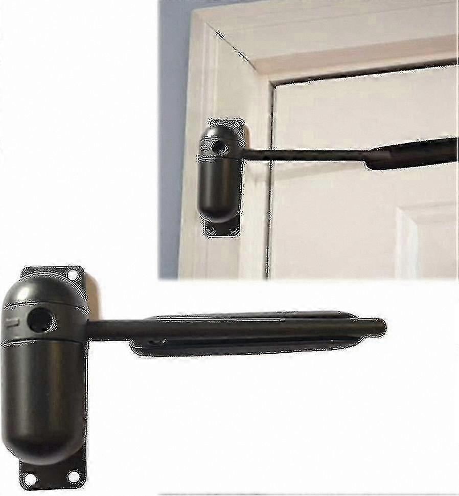 Automatic Door Closer for Gates and Screen Doors, Surface Mounted Mini Closure Mechanism