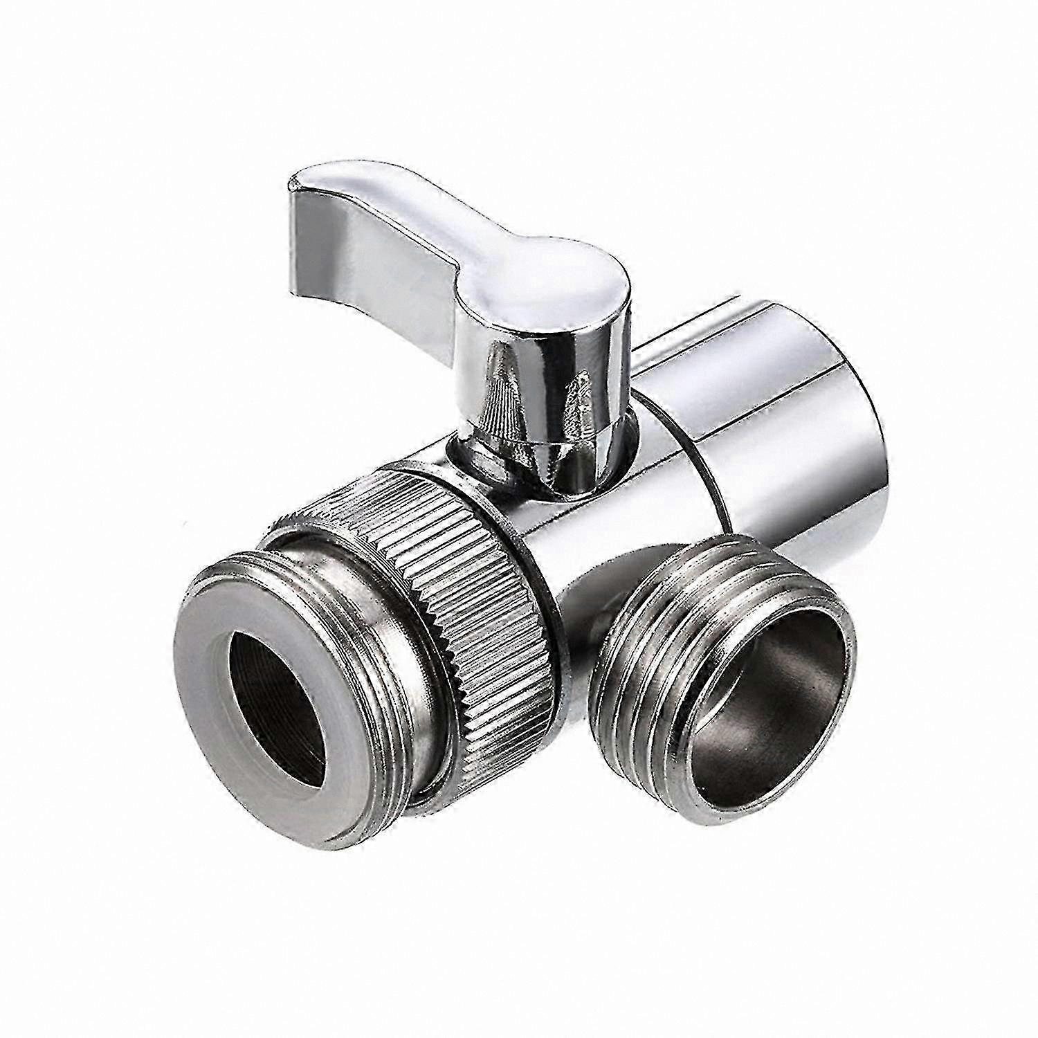 2-Way Diverter Valve for Shower and Sink, Alloy and Brass Construction
