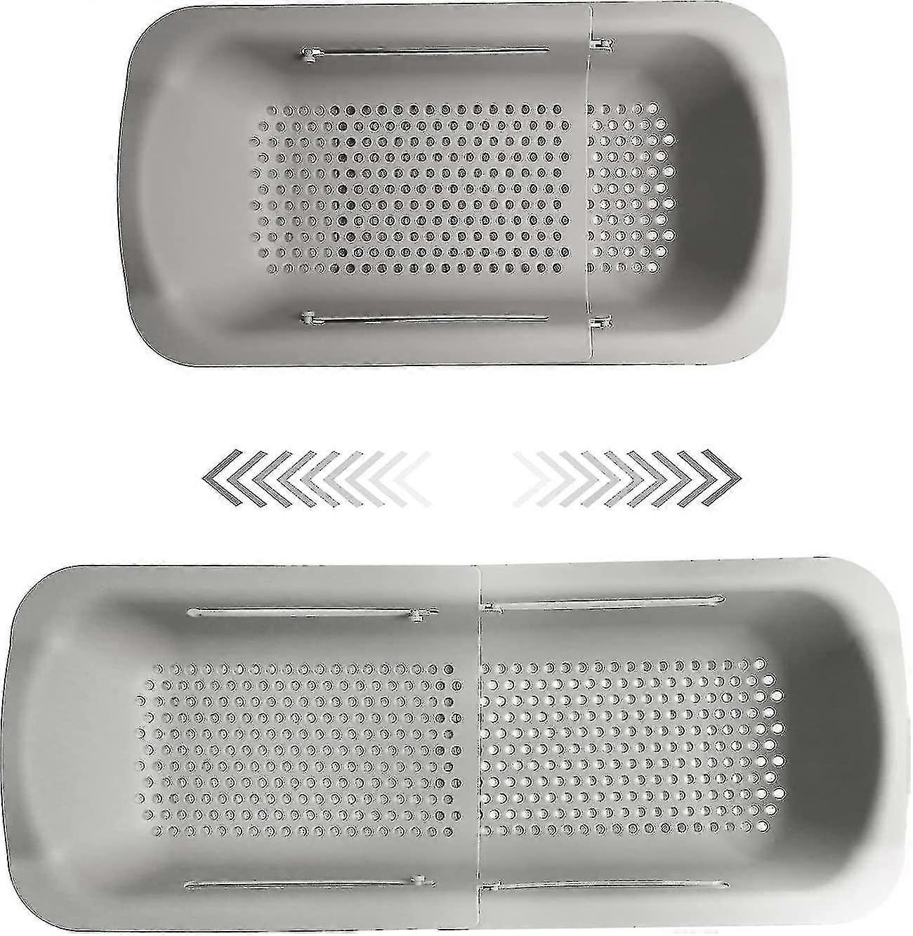 Colander Strainer Basket - Extendable Over Sink Filter Baskets (36-50cm)