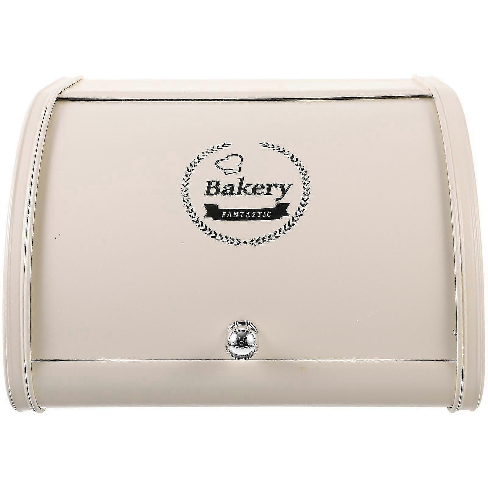 Metal Bread Box Bread Bin Kitchen Storage Container Breads Snack Storage Container