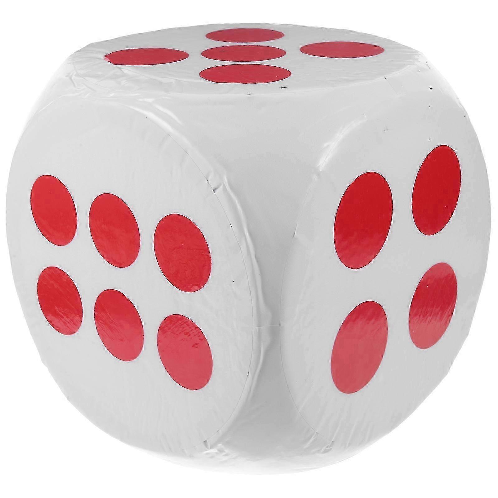 Large White Foam Dice for Board Games, Party Activities, and Classroom Teaching - 19x19x19cm Soft Cubes for Kids and Adults