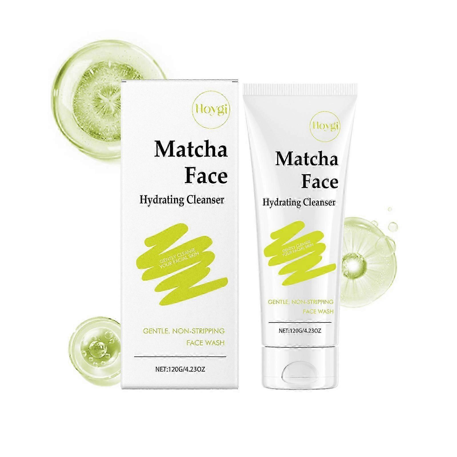Hoygi Matcha Moisturizing Cleanser Gently Cleanses Pores, Refreshing, Oil Controlling, Moisturizing, Daily Skincare Cleanser