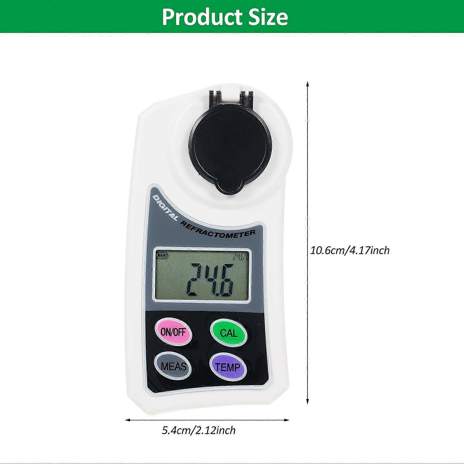 EMSZ-J LCD Digital Brix Refractometer Portable Handheld Honey Refractometer Sugar Concentration Detector Automatic Temperature Compensation Brix Refra