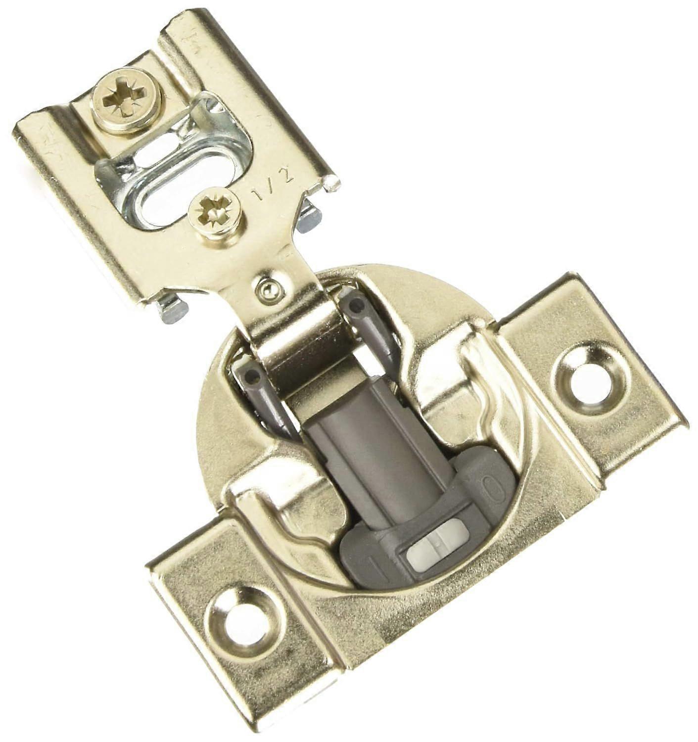38N355BE08x20S Compact Soft-Close 1/2" Overlay otion Hinge, Nickel Finish (Pack