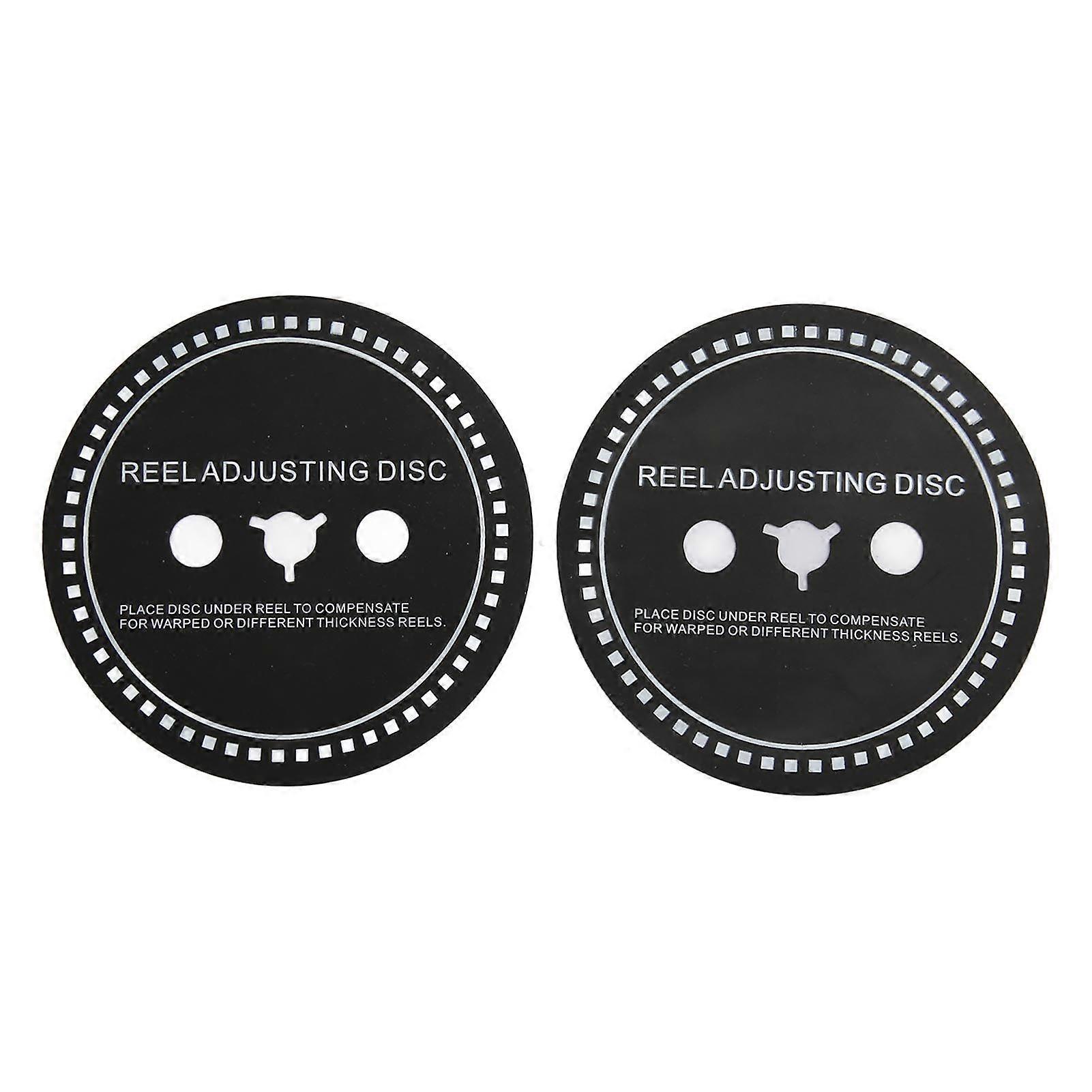 2PCS Nab HUB Adapter Spacer Silicone Reel Adjusting Disc for Reel to Reel Tape Recorder Black 0.9mm/0.035in