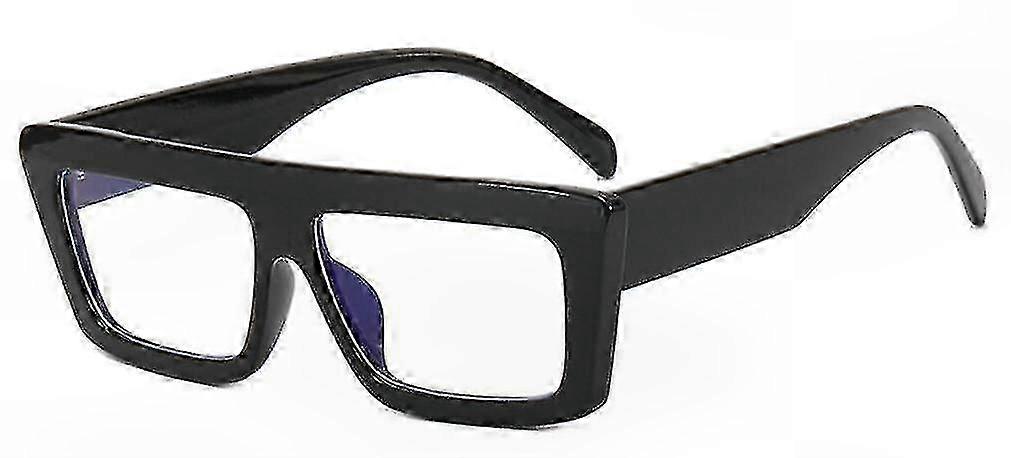 Men's Rectangle Blue Light Blocking Glasses with Retro Design for Everyday Use
