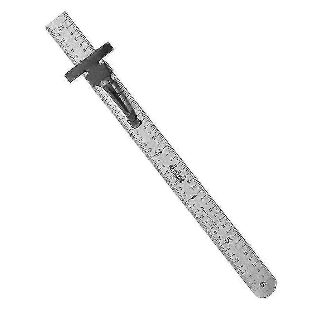 6inch Ruler Precision Stainless Steel Ruler with Clip Depth Height ...