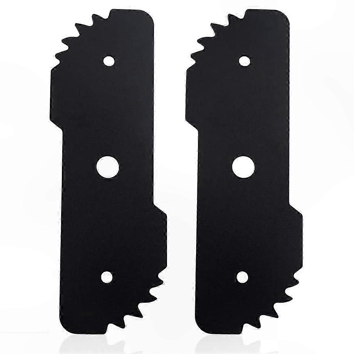 2-Pack Replacement Edger Blades, Fits Various Lawn Mower Models, Durable Steel Construction for Efficient Trimming and Edging Tasks