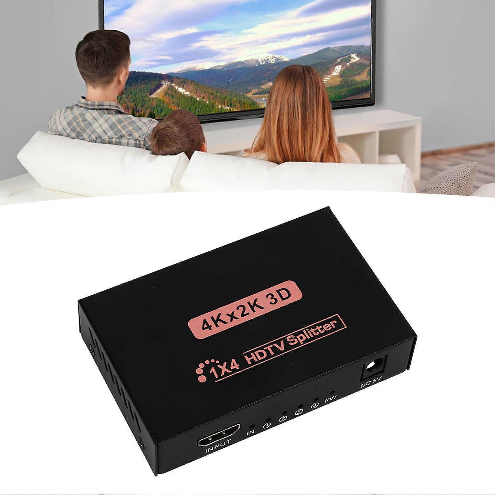 HD Multimedia Interface Splitter 1 In 4 Out 4K 2K Display Hub