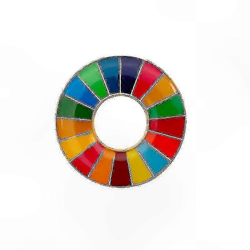 17-Color Eco-Friendly Awareness Pin Badge Brooch for Global Goals Support