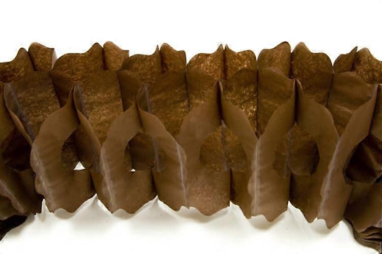 Guirlande papier marron 15cm x 4m