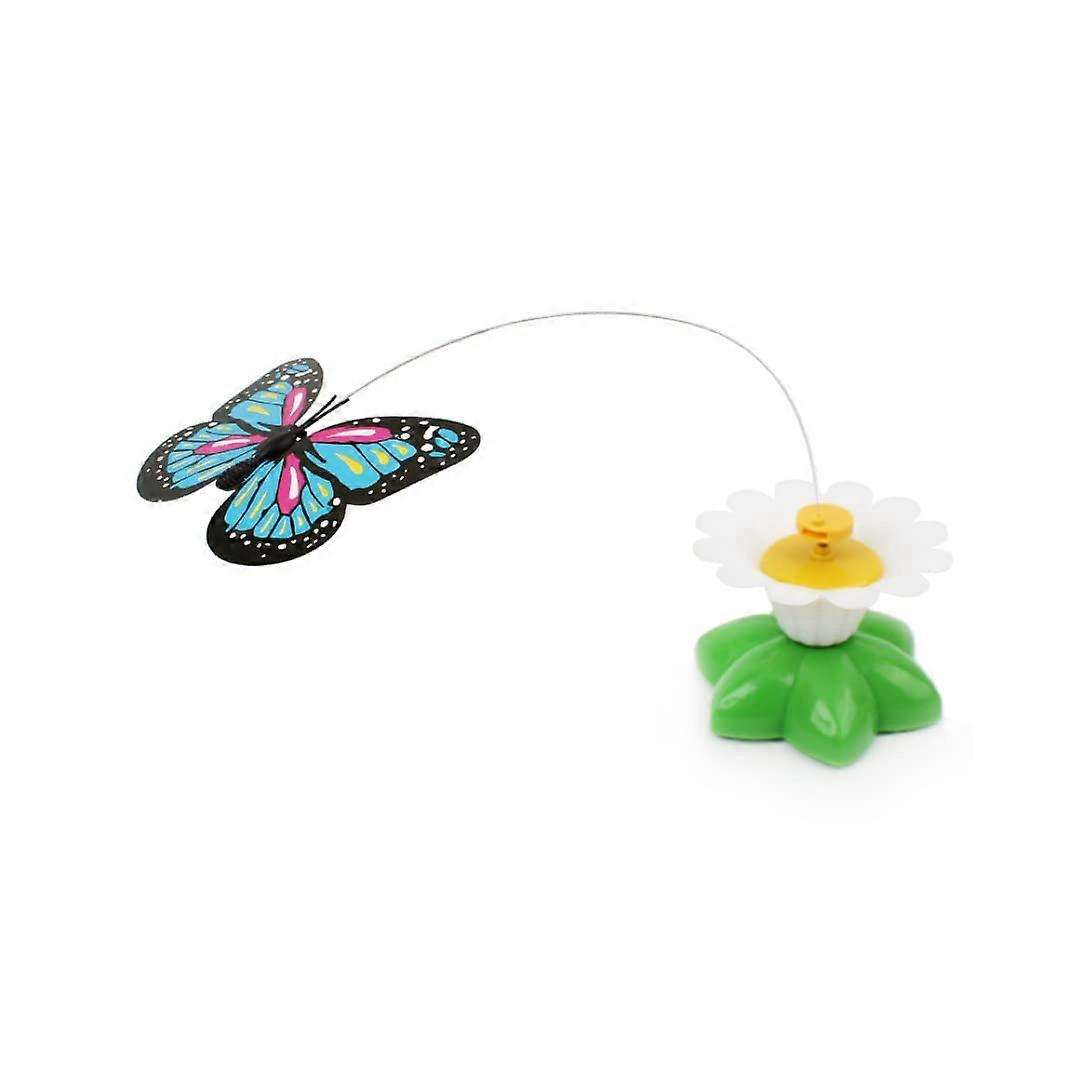 Cat Toys Electric Rotating Butterfly Two Flashing Butterflies Interactive Teaser Toy For Pets