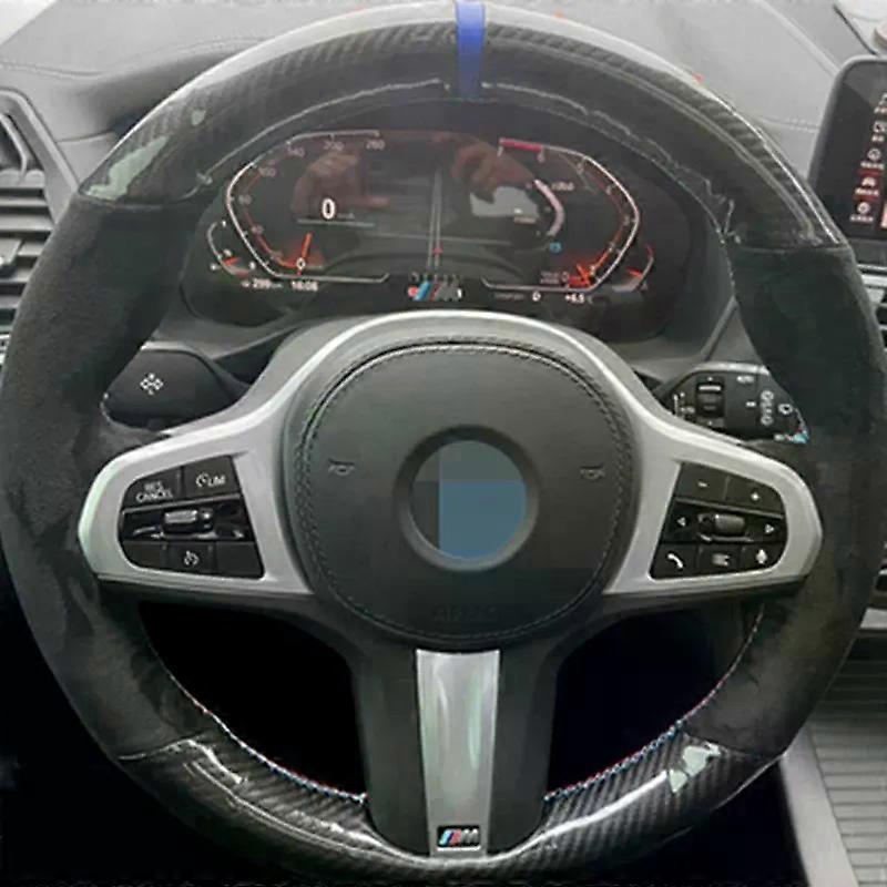 Suede Customized Car Steering Wheel Cover Suitable for  BMW M Sport G30 G31 G32 G20 G21 G11 G12 G14 G15 G16 X3 G01 X4 G02 X5 G05 X7 G07
