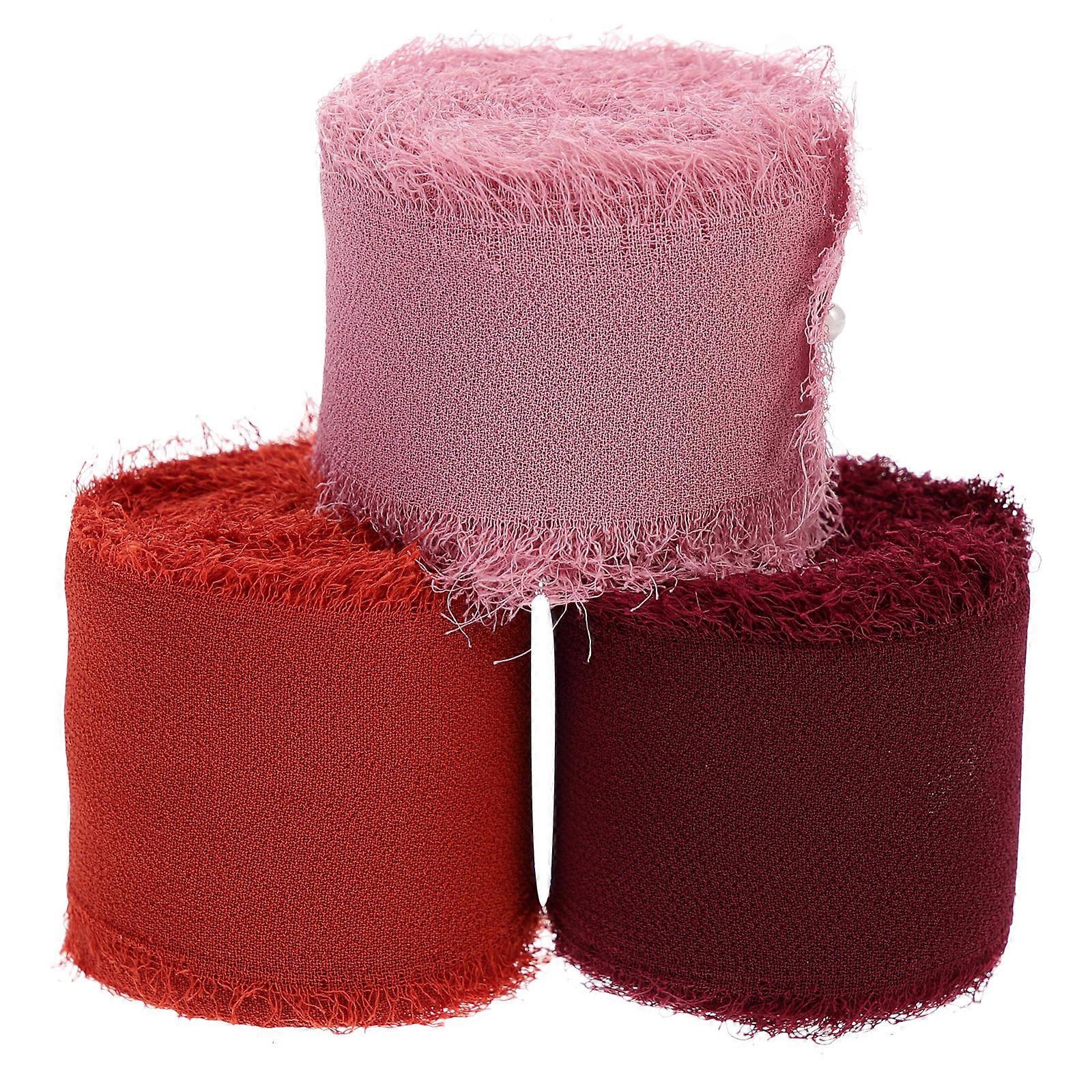 Decorative Ribbons Fringe Ribbons Ribbon for Decor 3 Rolls