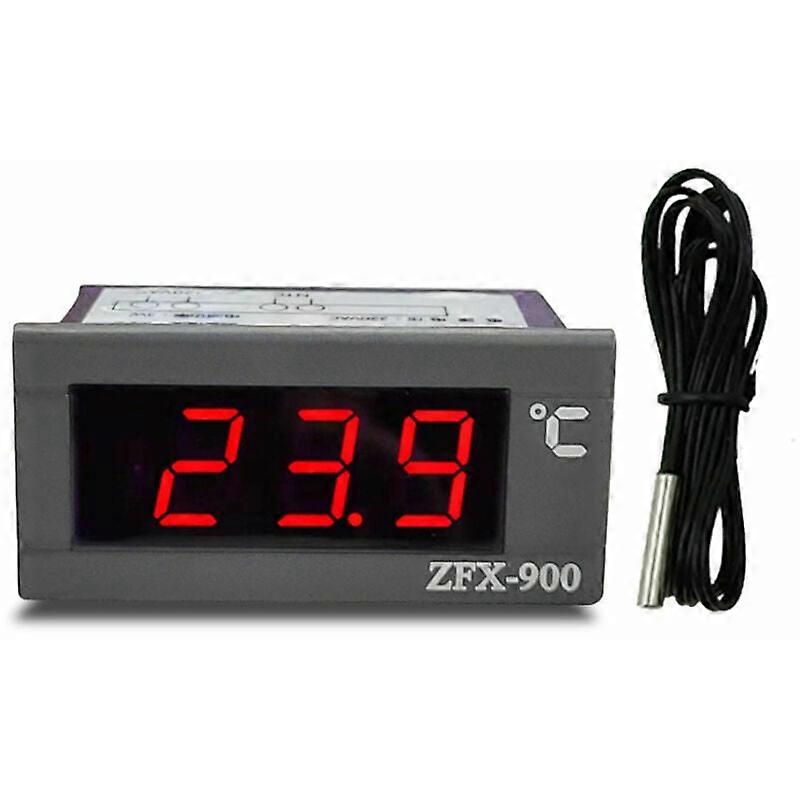 Built-in Digital Display Freezer Thermometer - Black