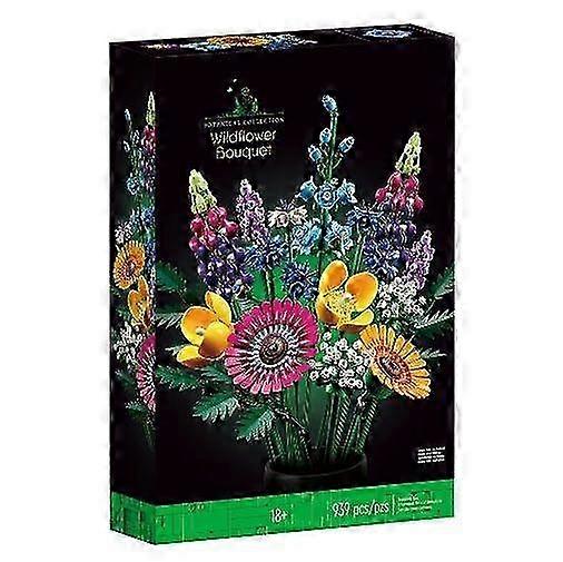 Wildblumenstrauß Set Künstliche Blume Bausteine Muttertag Geburtstagsgeschenk