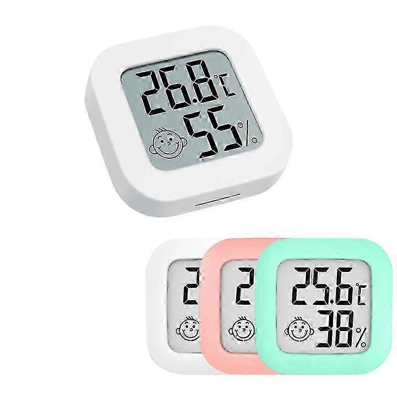 High Precision Three-Piece Mini LCD Digital Thermometer with Hygrometer and Temperature Gauge