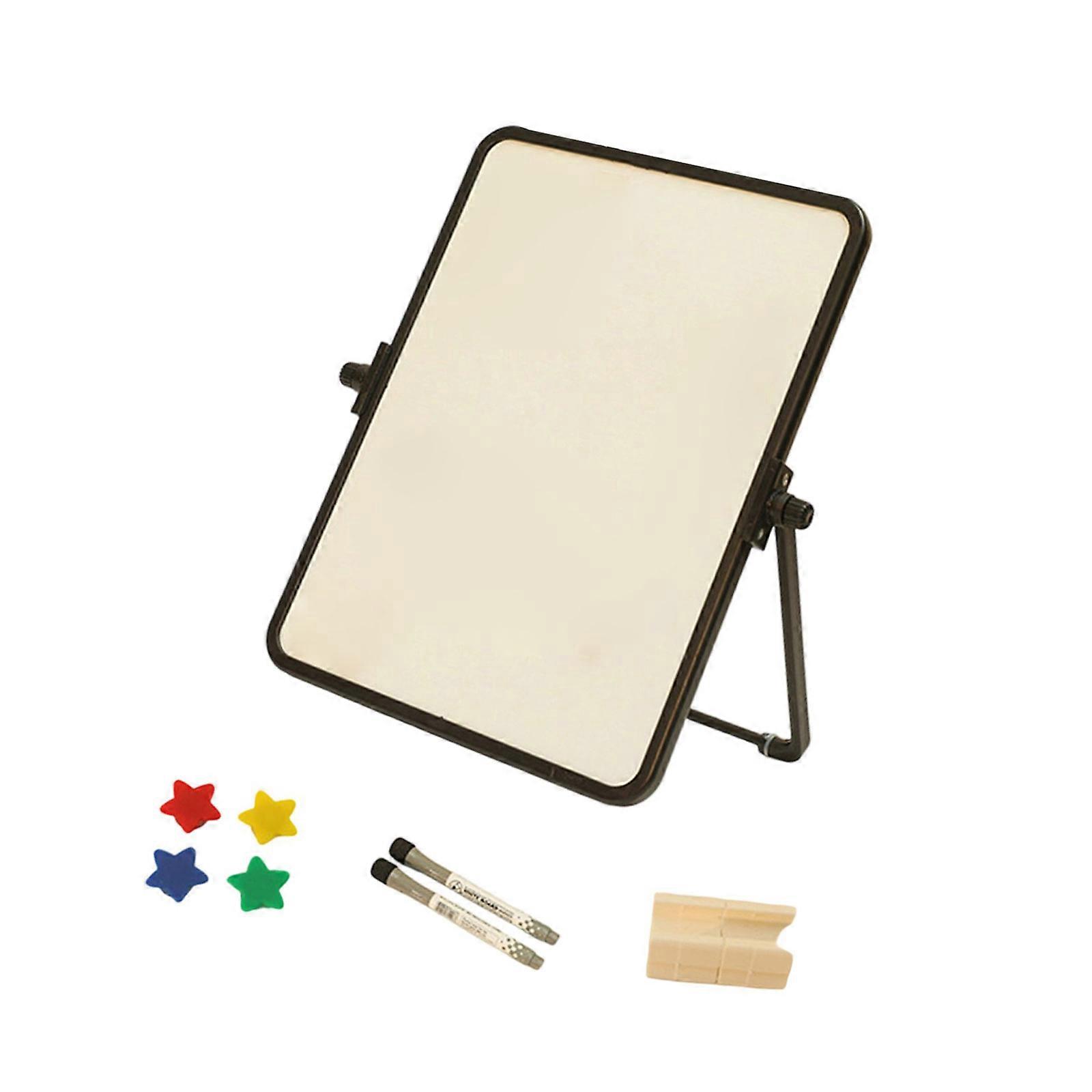 Double Sided Whiteboard Message Board Small Magnetic Whiteboard Writing Board Easy to Use for Office School  Rectangle black
