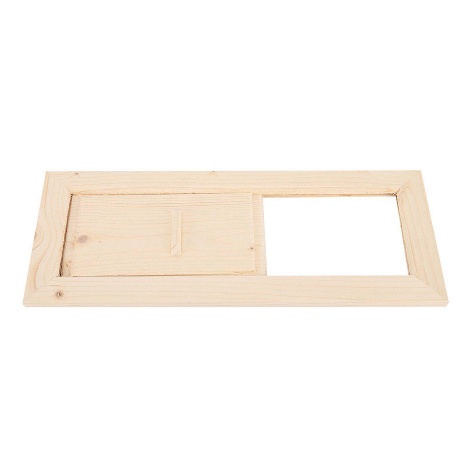 Rectangular wooden ventilation grille for steam room, sauna accessory