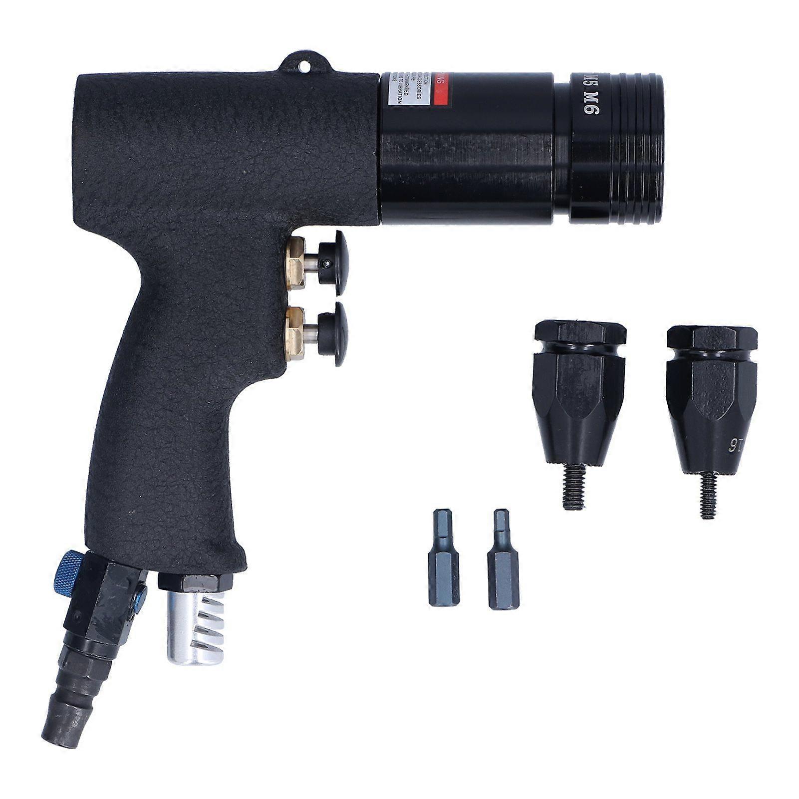 Air Rivet Nut Gun Portable Pneumatic Riveting Machine 3/16 1/4 Heads British Standard KV802BA