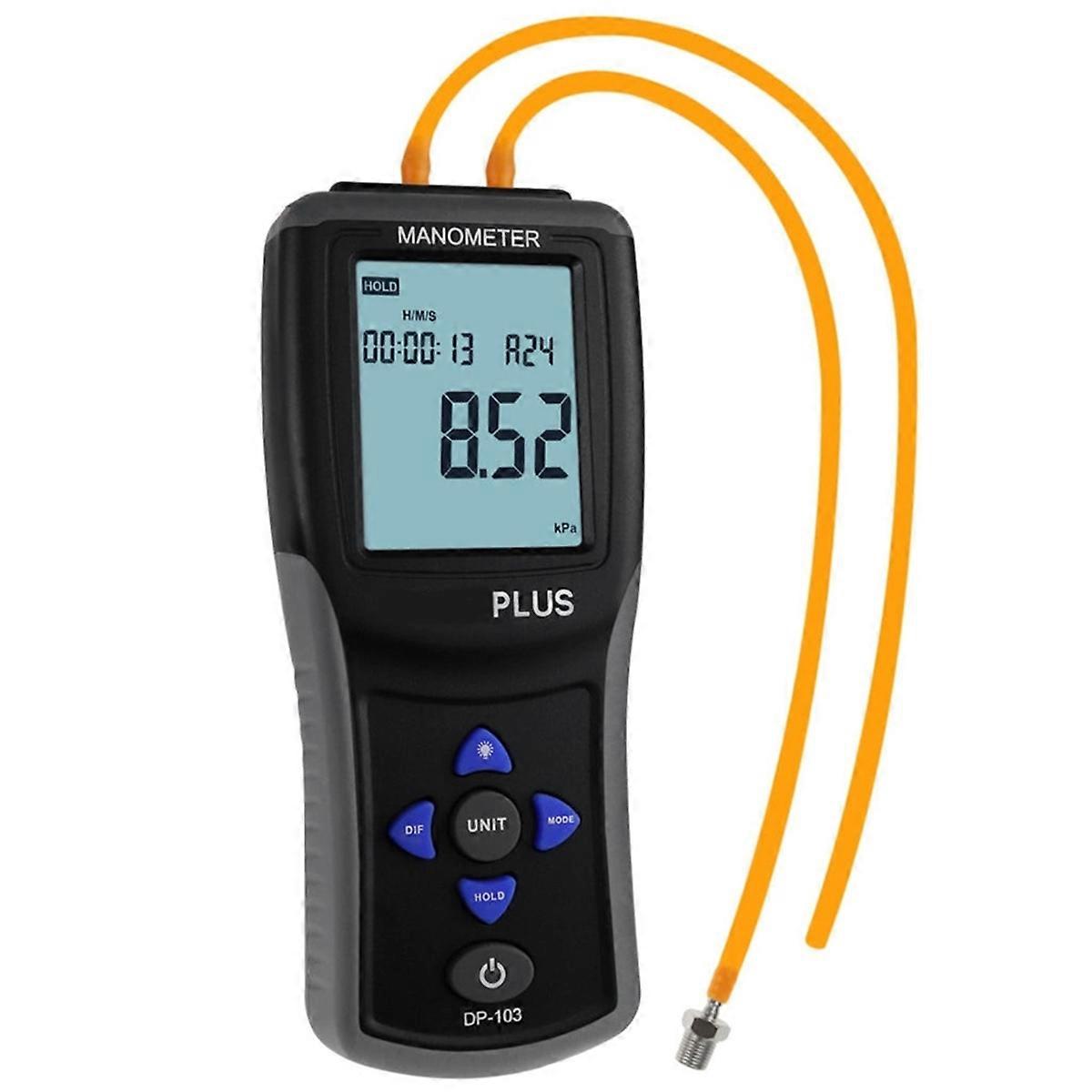 Manometer Digital Electronic Handheld Differential Pressure Gauge Air Pressure Meter Barometer with
