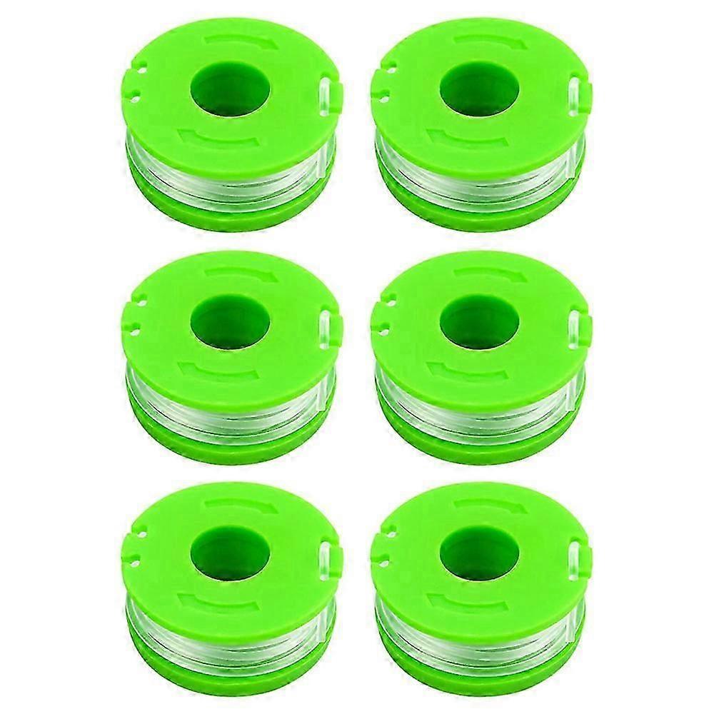 6PCS RS90121 Nylon Line Spools Suitable for Earthwise CST00012 / LST10012 / CST12010 Lawn Trimmer Wire Reels