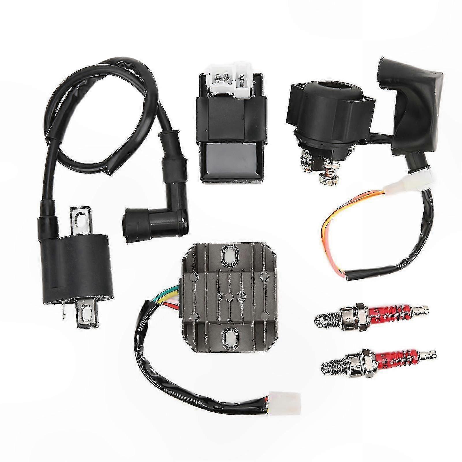 Vertical Engine Ignition Coil CDI Regulator Kit for 150cc 200cc 250cc ATVs Replacement Parts