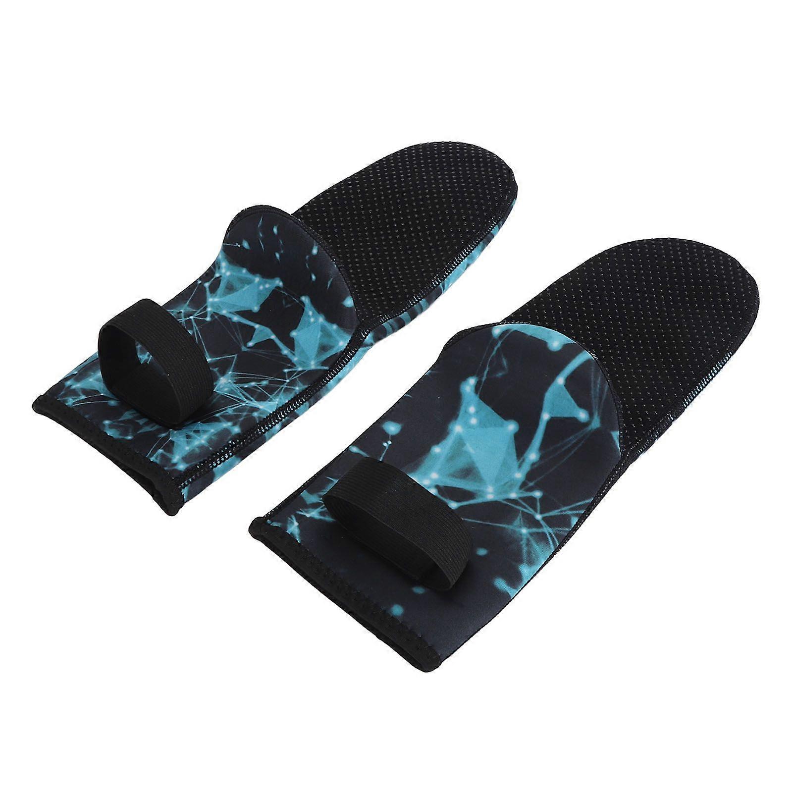 Diving Wetsuit Socks for Women Men Neoprene Nylon 3MM Anti Slip Thermal Beach Water Socks for Swimming Snorkeling Surfing Blue S