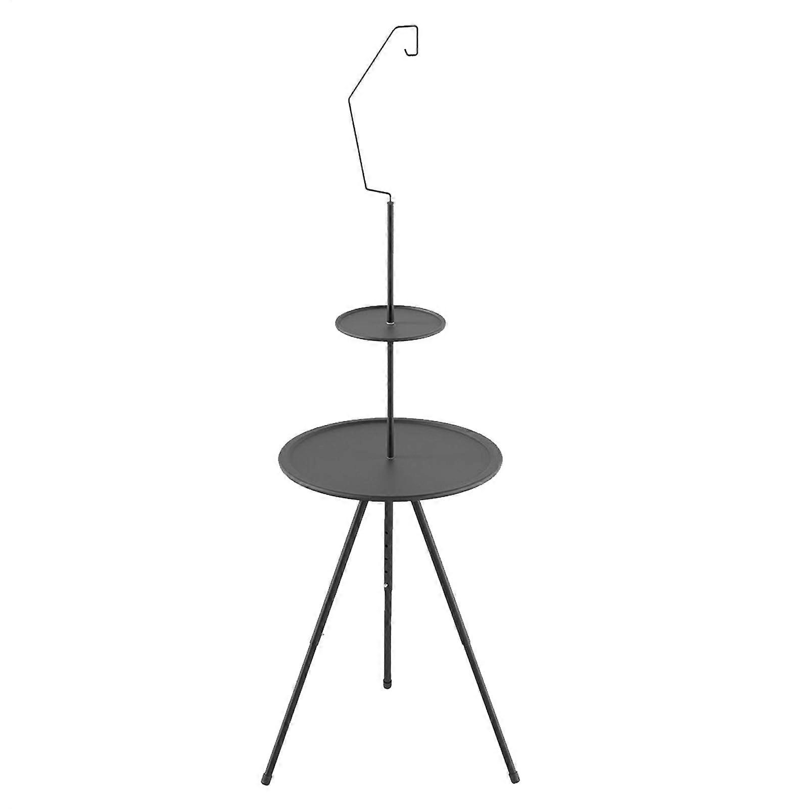 Camping Folding Round Table 38x138cm - Lightweight Portable Garden and Beach Table for Indoor Outdoor Use