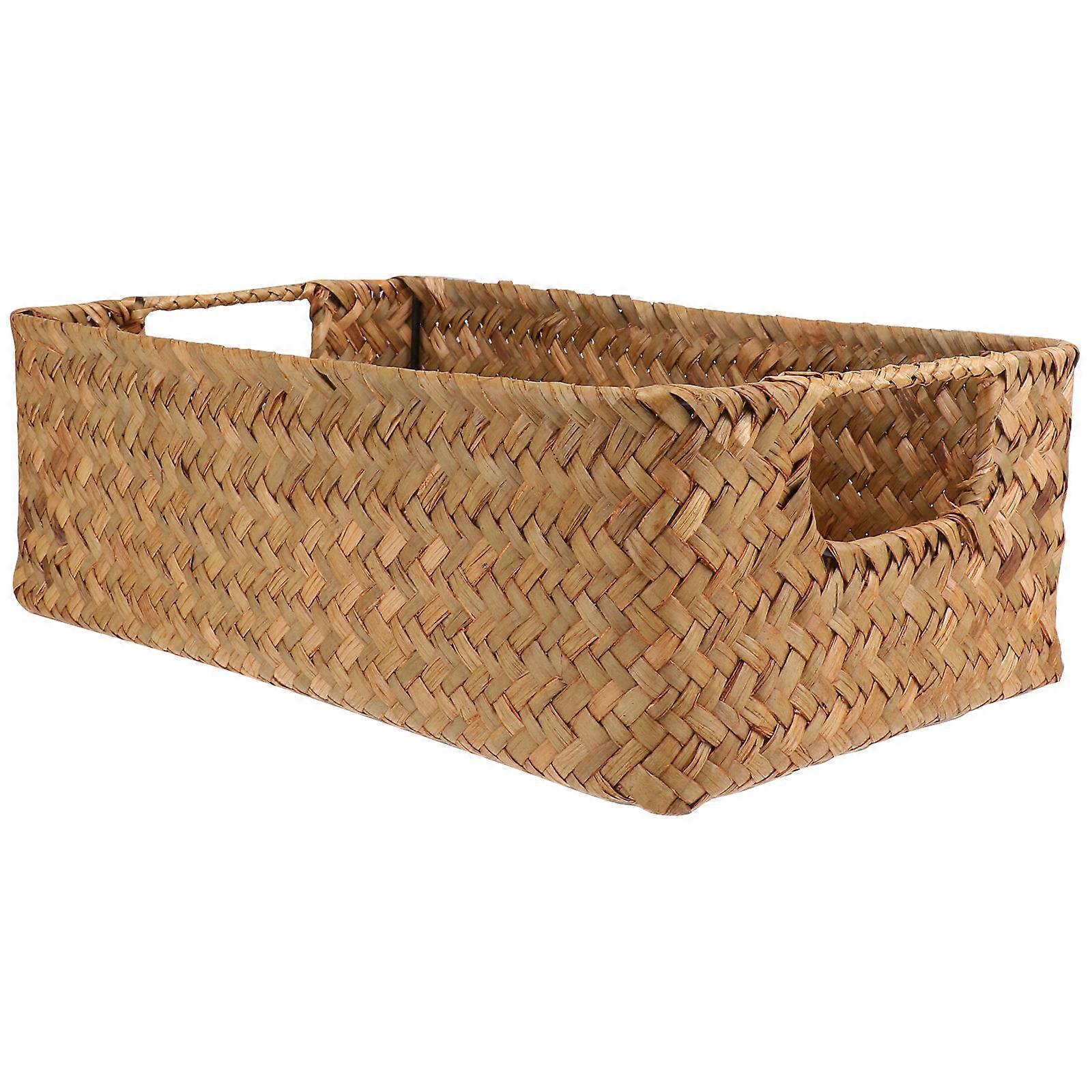 Seaweed Storage Basket for Storage Chocolate Hand-Woven Rectangular Organizer