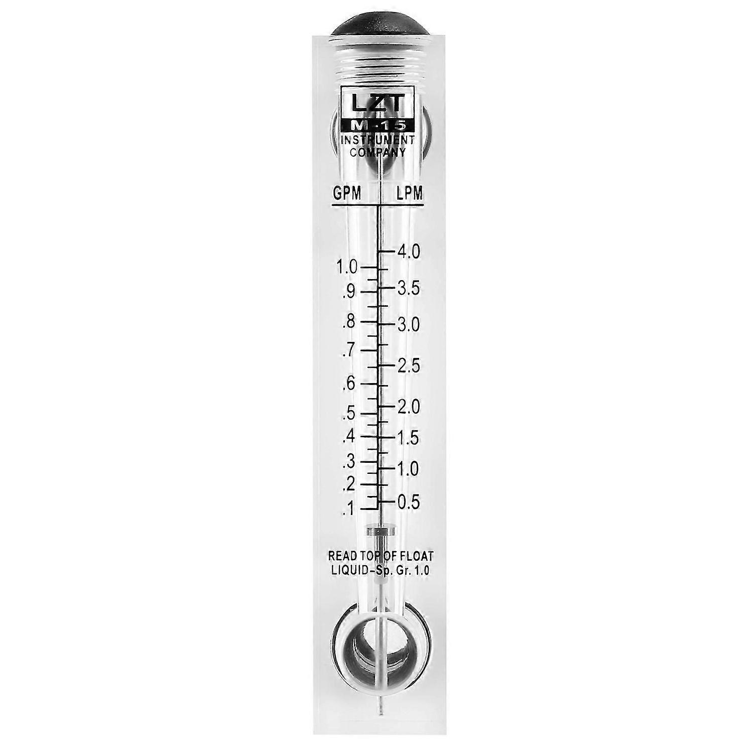 Zwarte Regelbare Knoop 0.1-1 GPM Comité Type Waterstroommeter -15