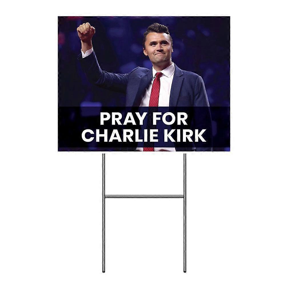 Todellinen patriootti Charlie Kirk Sign Yard Sigith Stake Oikeutta Charlielle