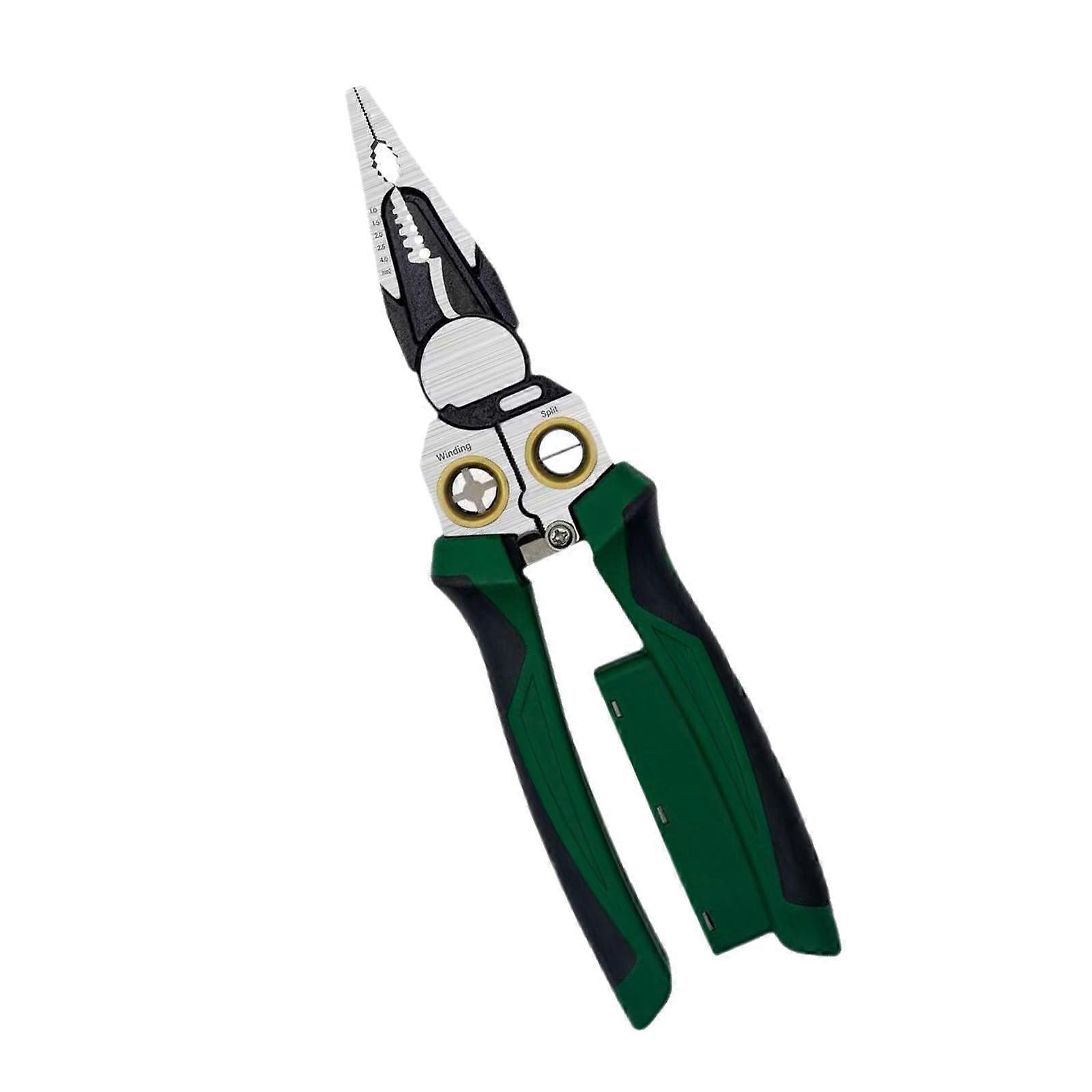 Multifunctional Cable Scissors And Voltage Testing Pliers For Live Wires 12V250V Alerts Alloy Steel