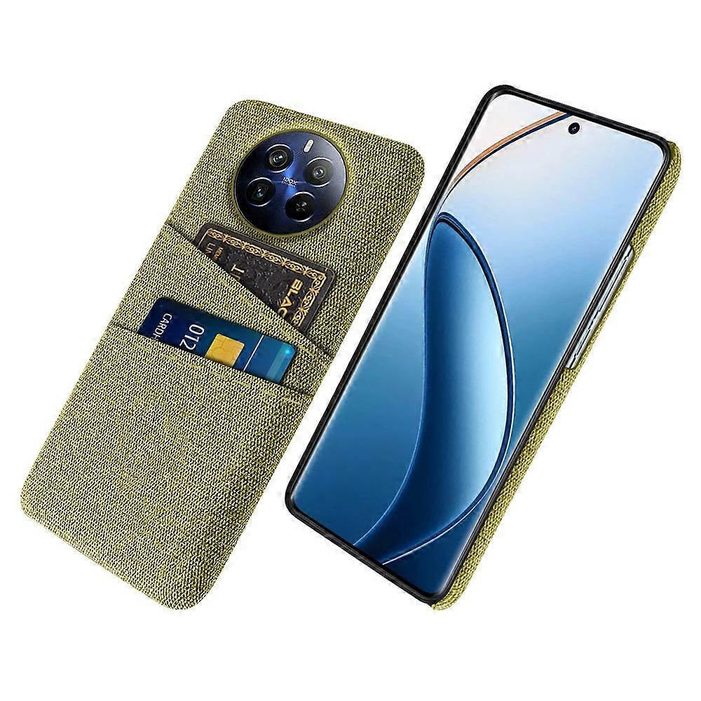 Compatible For Realme 12 Pro+ 5G Case Cloth Texture Scratch-resistant Phone Shell with Dual Card Holder
