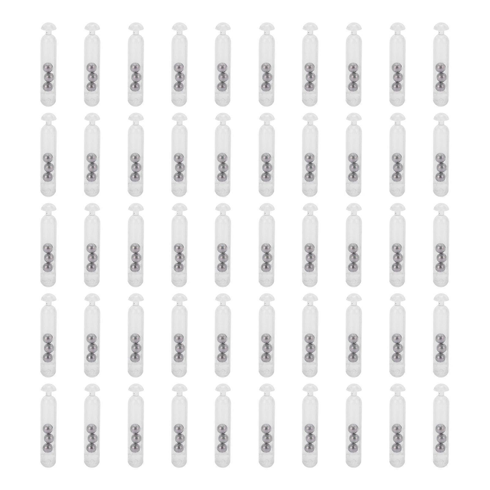 Fishing Lure Baits Rattles Insert Tube Rattles Shake Attract Fly Plastic Fishing Sound BarTransparent White