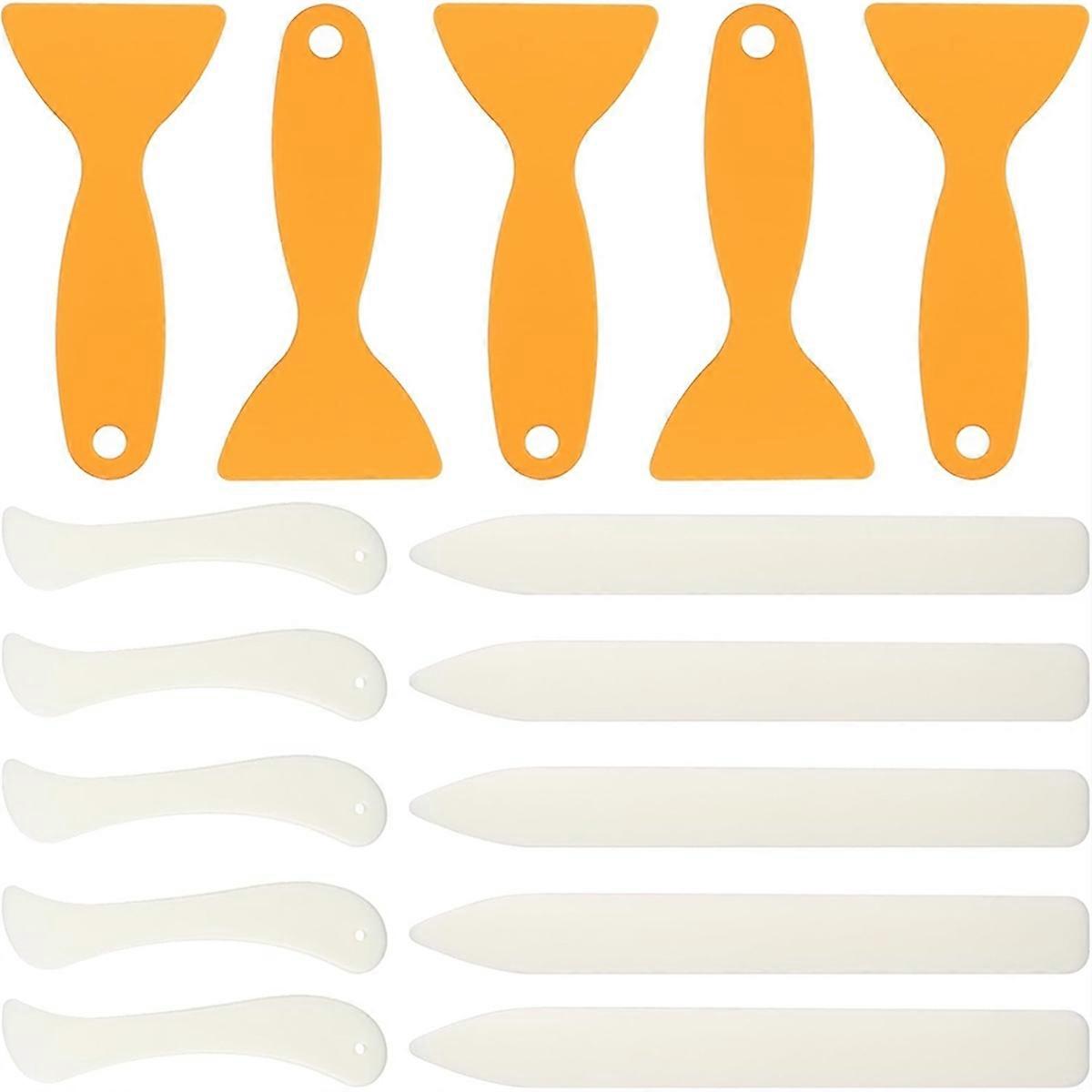 15 Pcs Bone Folder Tools Folding Creasing Paper-Crafting Scrapbooking Scraper Tool for Paper-Leathercrafts Bookbinding