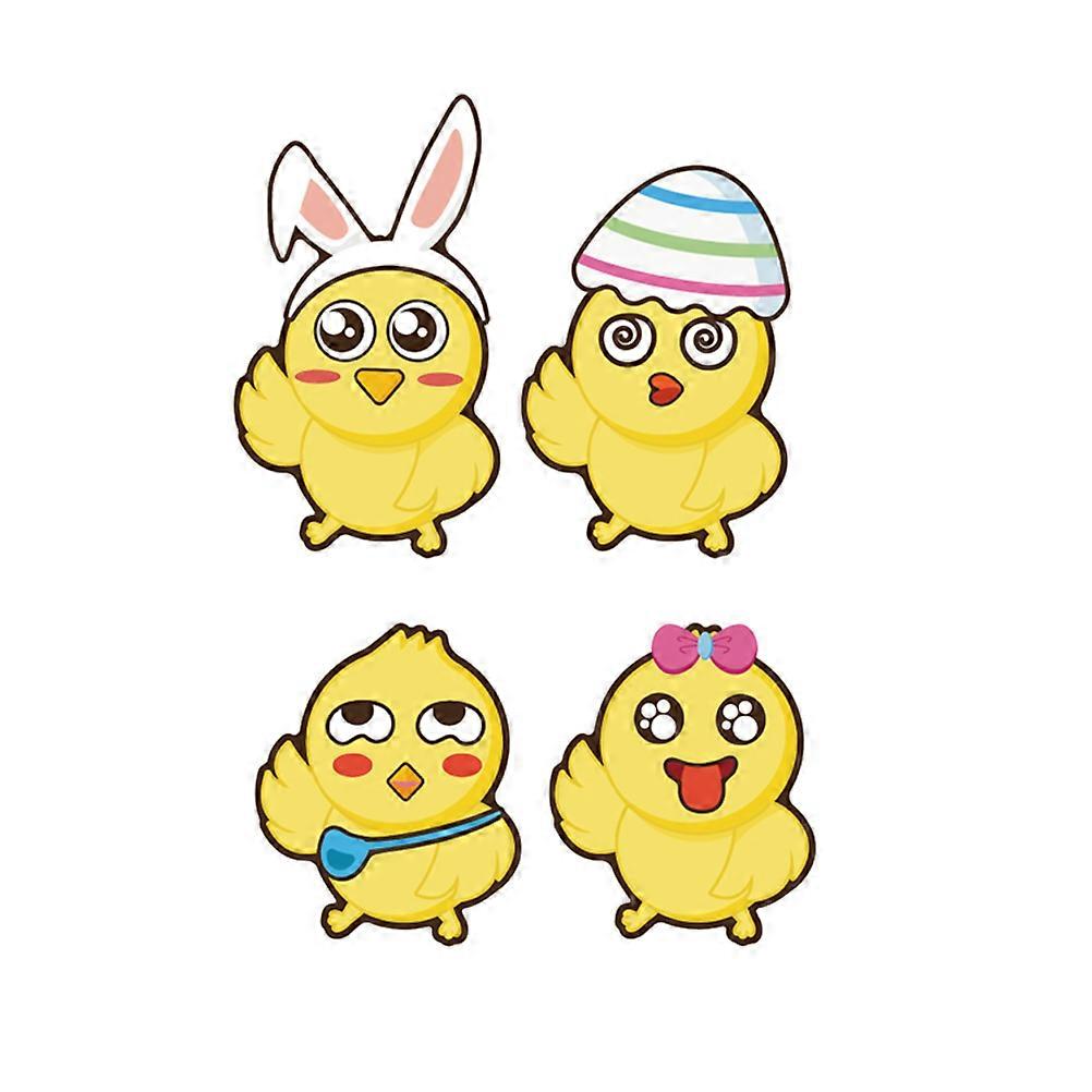 Decorative Easter Window Stickers Jigsaw Puzzle Rabbit Chick 4Sets