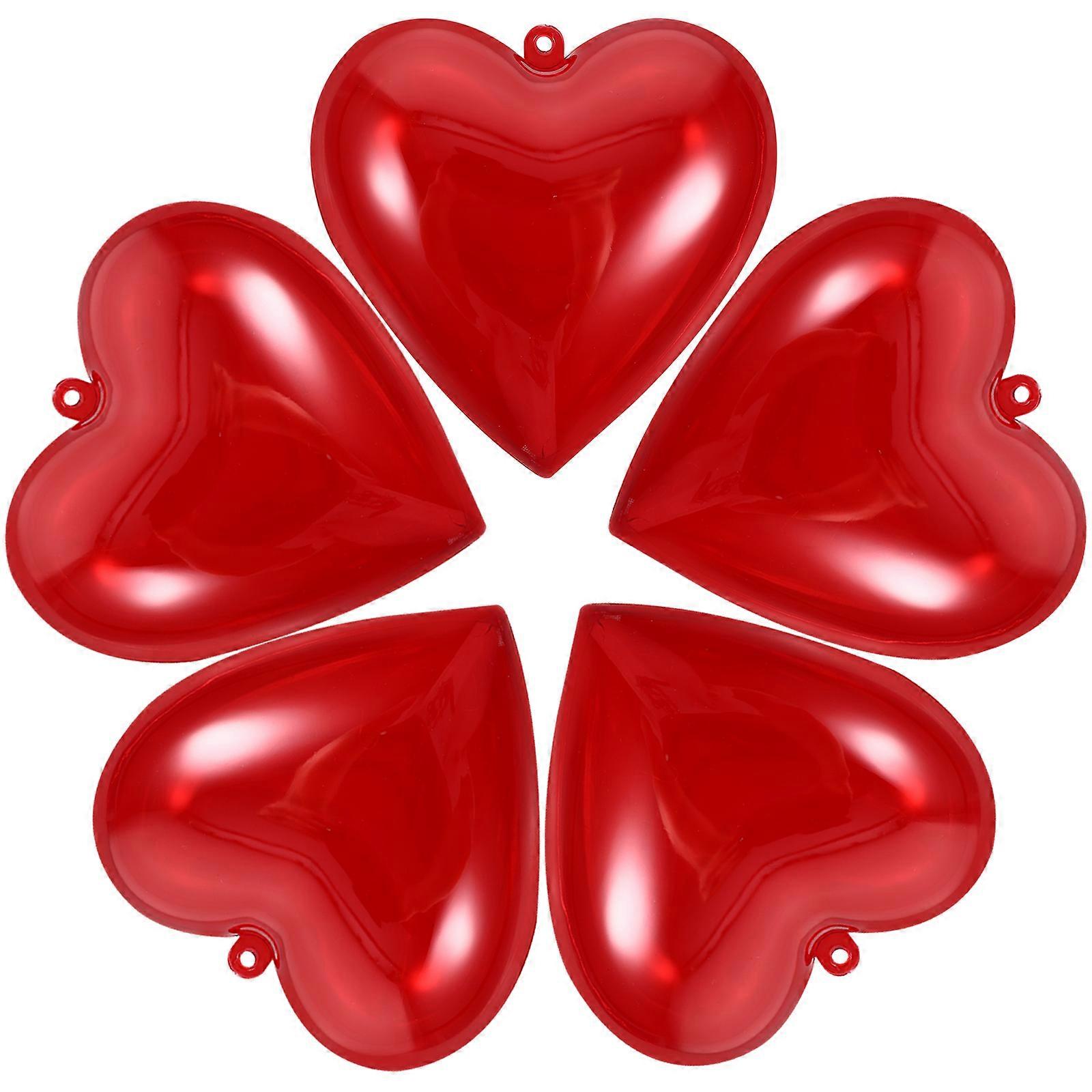 Wedding Party Sweets Box for Storage 20Pcs Red Heart Shape Candy Boxes