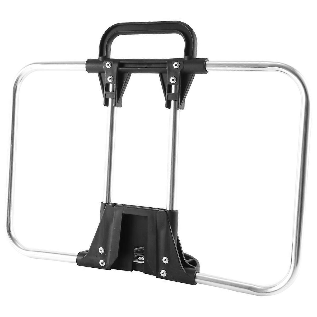 Folding Bicycle Bag Basket Frame Stand for 40x26cm Silver