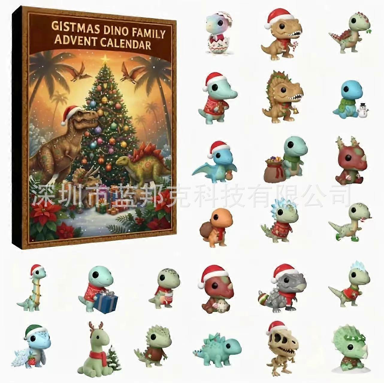24 Days Christmas Dino Family Advent Calendar
