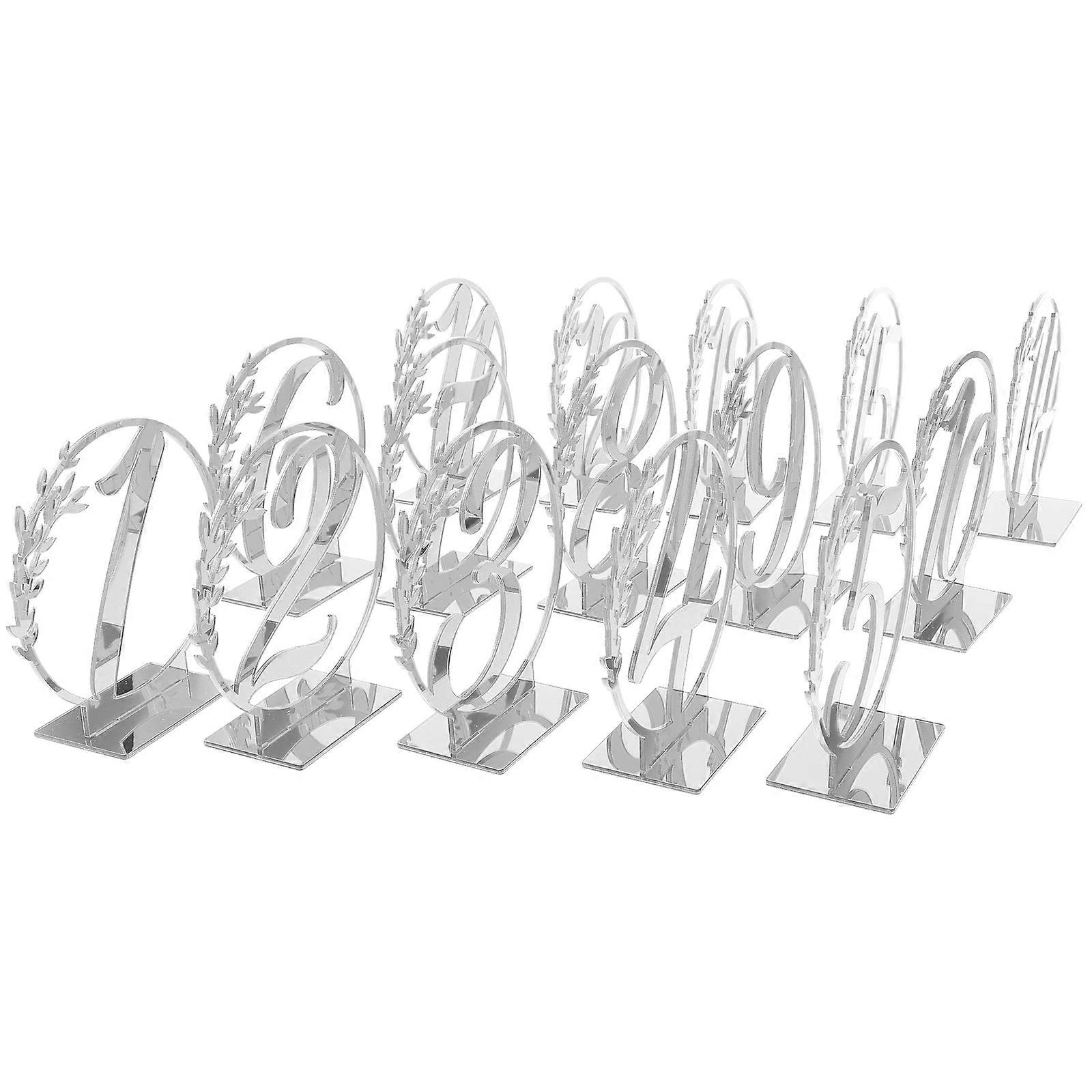 75 Pcs Chic Reserved Table Number Signs For Banquet Events And Business Occasions 10.2X9.8X0.2CM Stylish Centerpiece