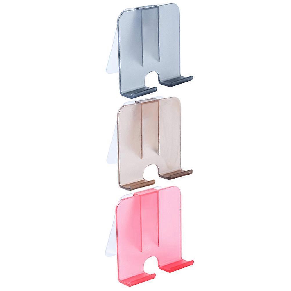 Wall-Mounted Phone Holder Phone Storage Rack for 3Pcs Cellphone Use