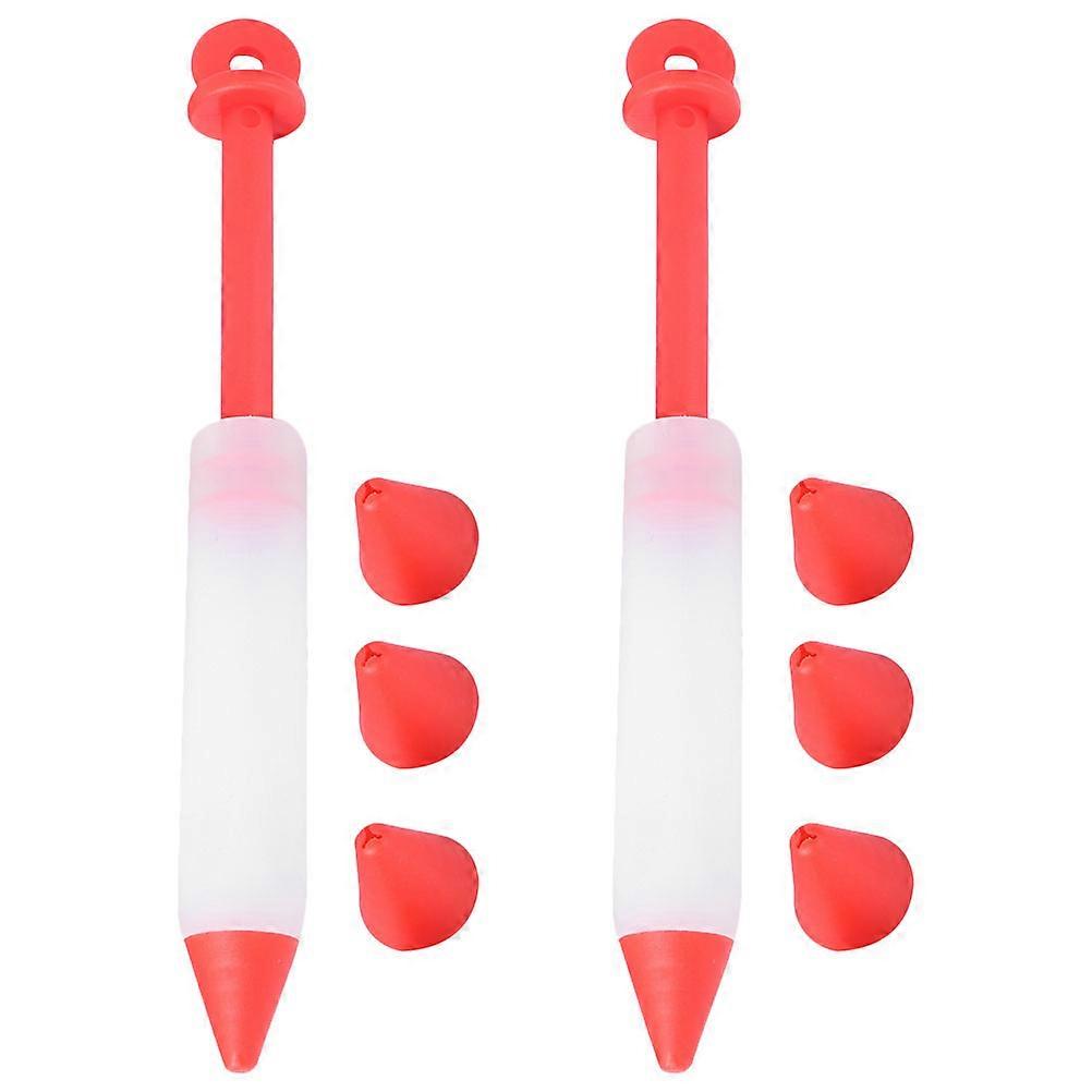 Silicone Cake Decorating Pen Cream Decorating Pens for 8Sets Baking Tool