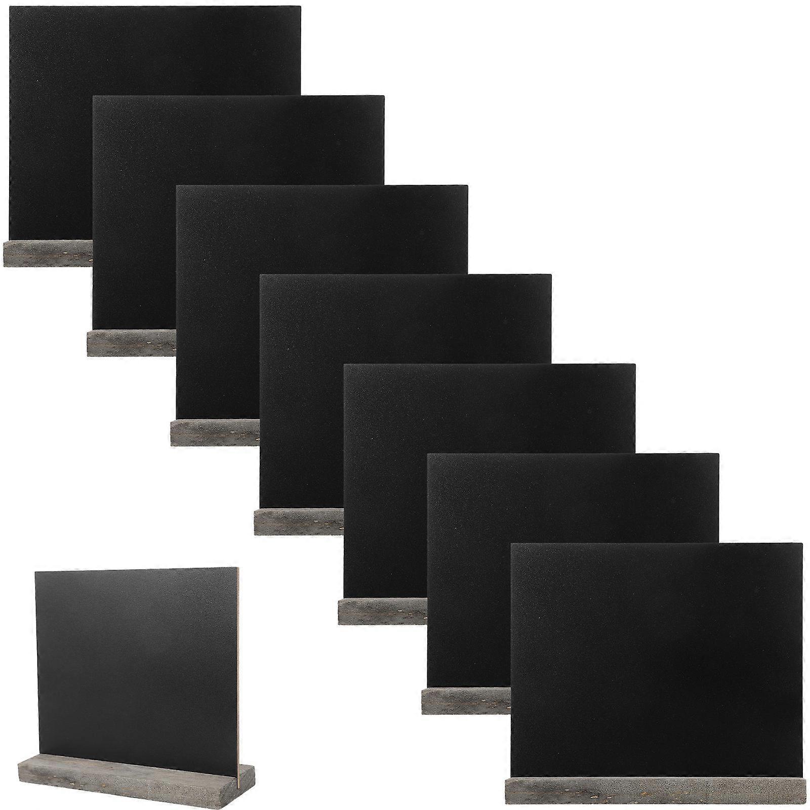 Mini Tabletop Chalkboard Signs Wooden Frames for Writing Use 16Pcs
