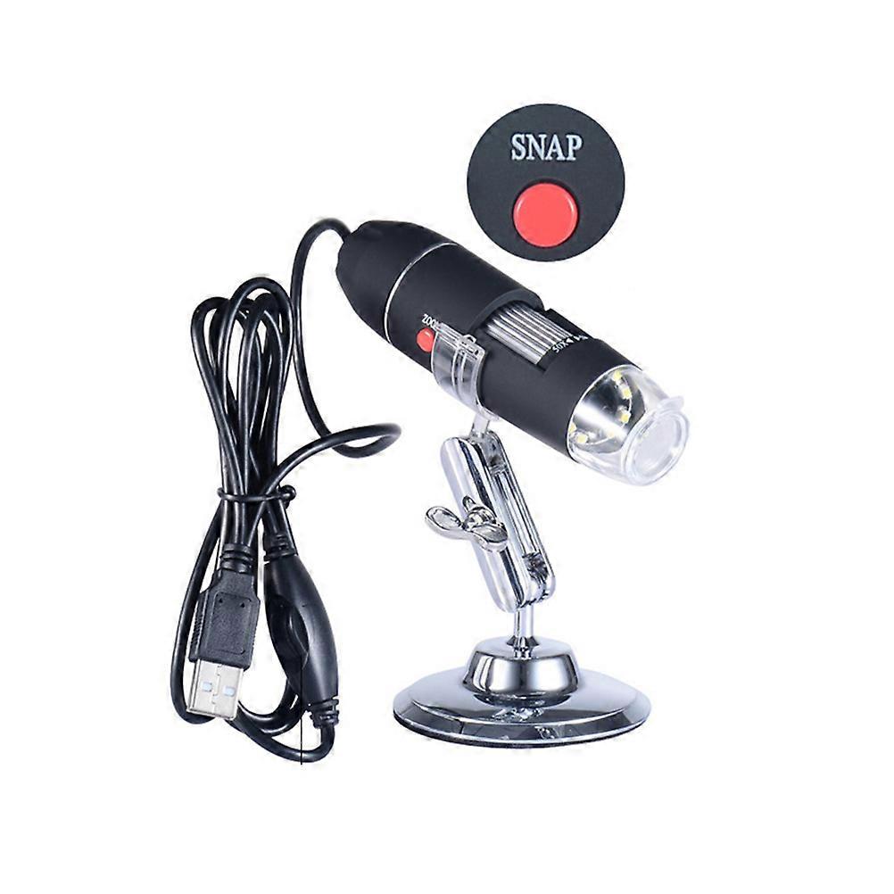 USB Microscope for Magnifying Use 3Pcs Portable Digital Microscope Black with Stand