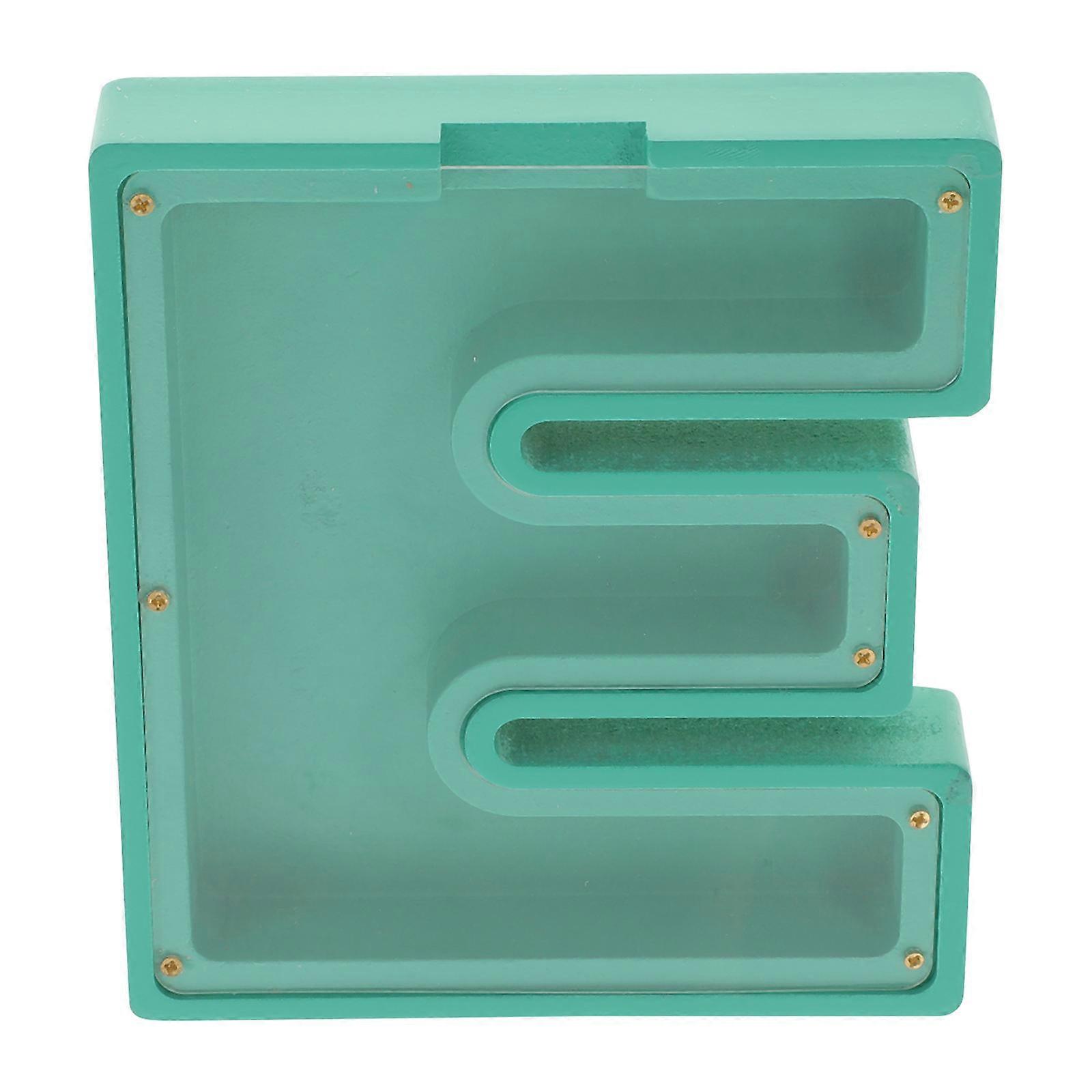 Letter Shaped Clear Piggy Bank For Savings Storage Suitable For All Ages 4Pcs Ideal For Special Occasions
