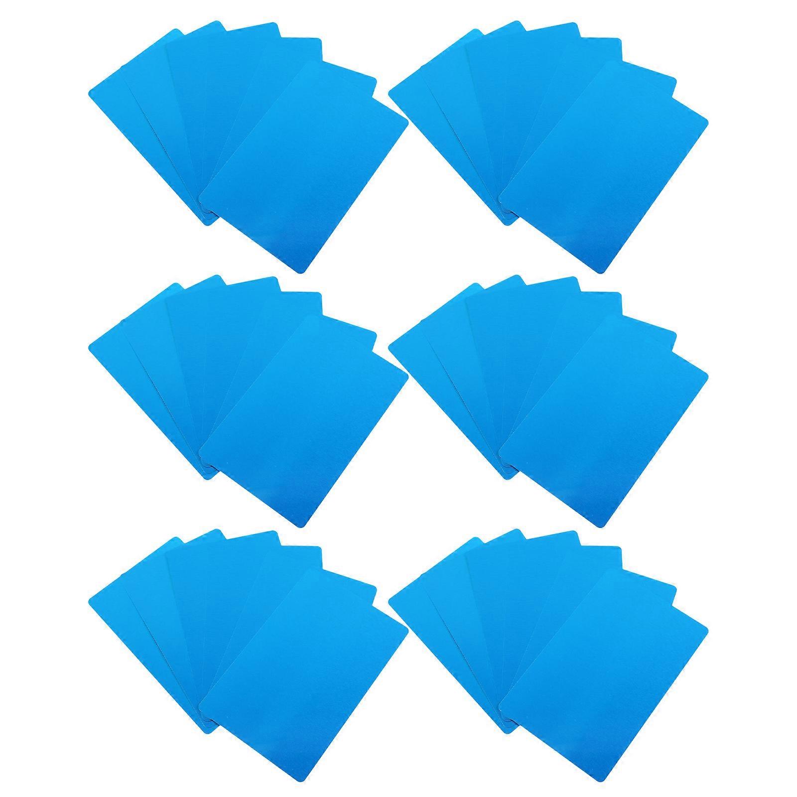 Blank Name Cards Aluminum Sheets for Business Marking Machine 150Pcs