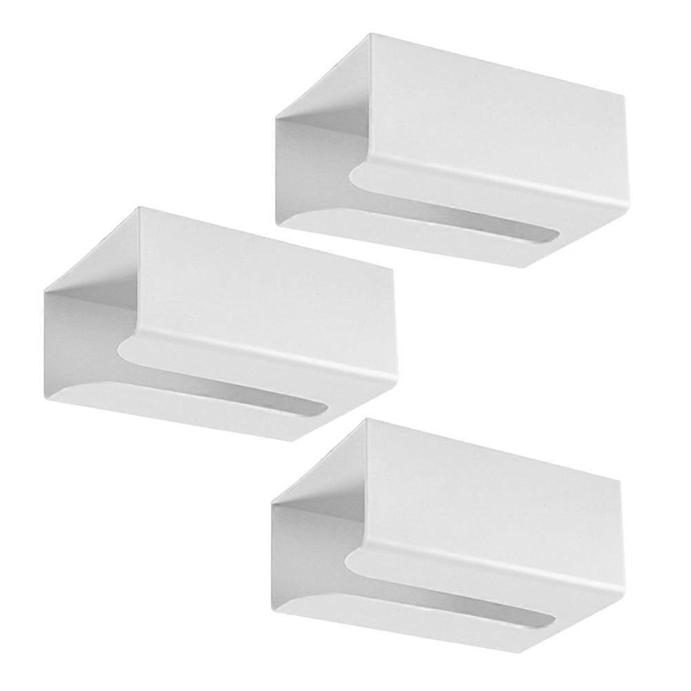 Kitchen Supply Tissue Holder for Storage Use 9Pcs Wall Hanging White