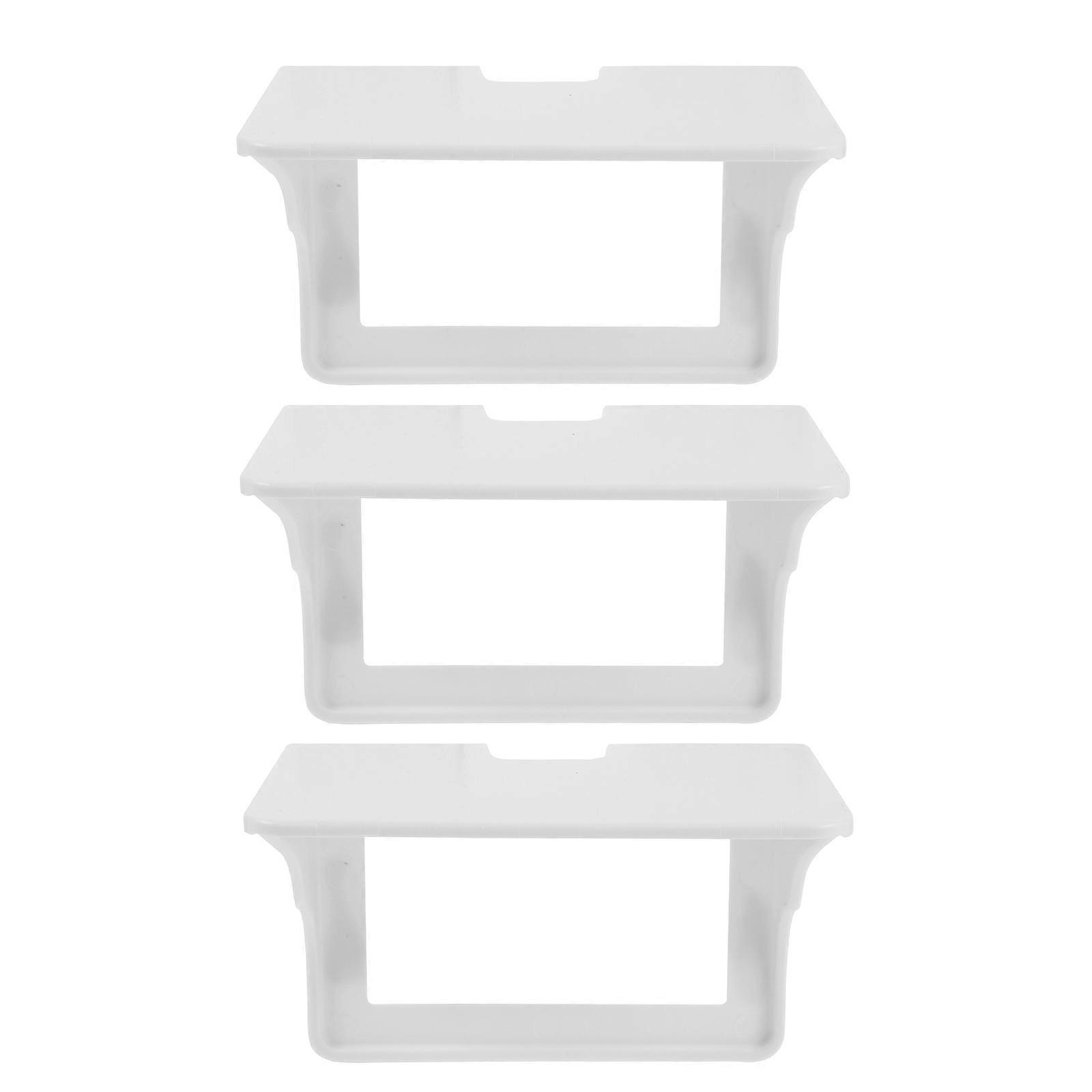 Outlet Electronic Socket Organizer Wall Shelf for 6Pcs White