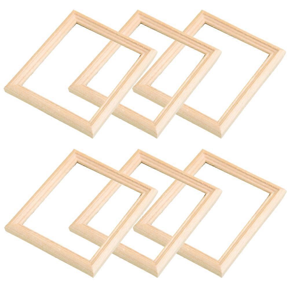 Wood Frames for Crafts Mini Photo Frames for Decoration 18Pcs